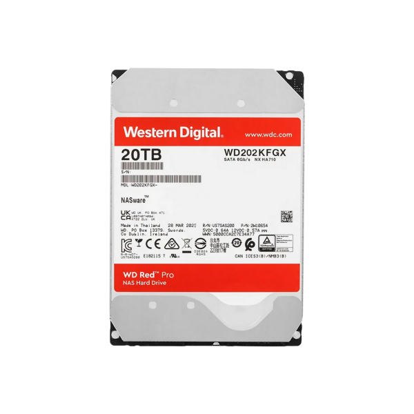 Жесткий диск 20.0TB Western Digital Red Pro WD202KFGX