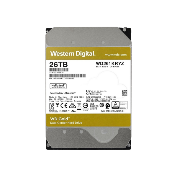 HDD 26.0TB Western Digital Gold WD261KRYZ