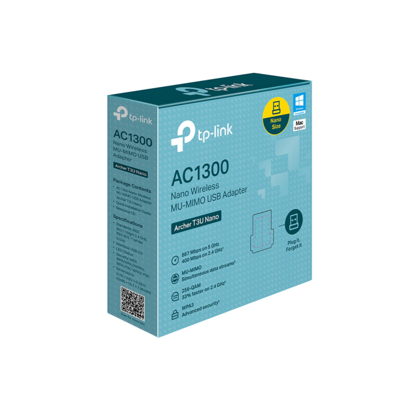 Cartela de retea TP-LINK "Archer T3U Nano"