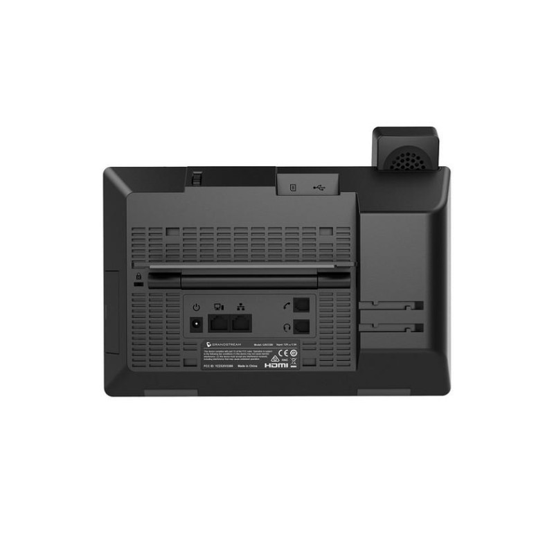 Grandstream GXV3480 Видео, 16 SIP, 16 линий, Android, 8-дюймовый сенсорный экран IPS, PoE, Wi-Fi 6, черный