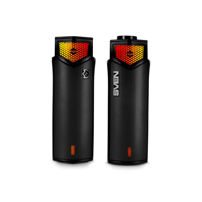 Компактный игровой саундбар SVEN SB-G1450 с Bluetooth и динамической переключаемой подсветкой, черный (RMS 10 Вт, USB, дисплей