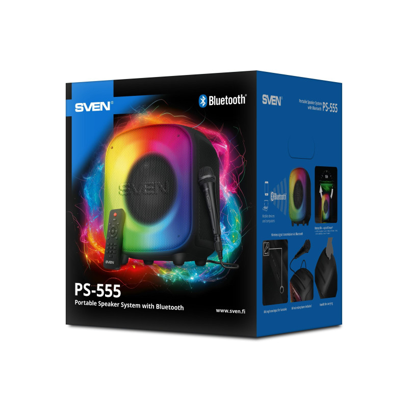 Портативная колонка Sven PS-555 Black