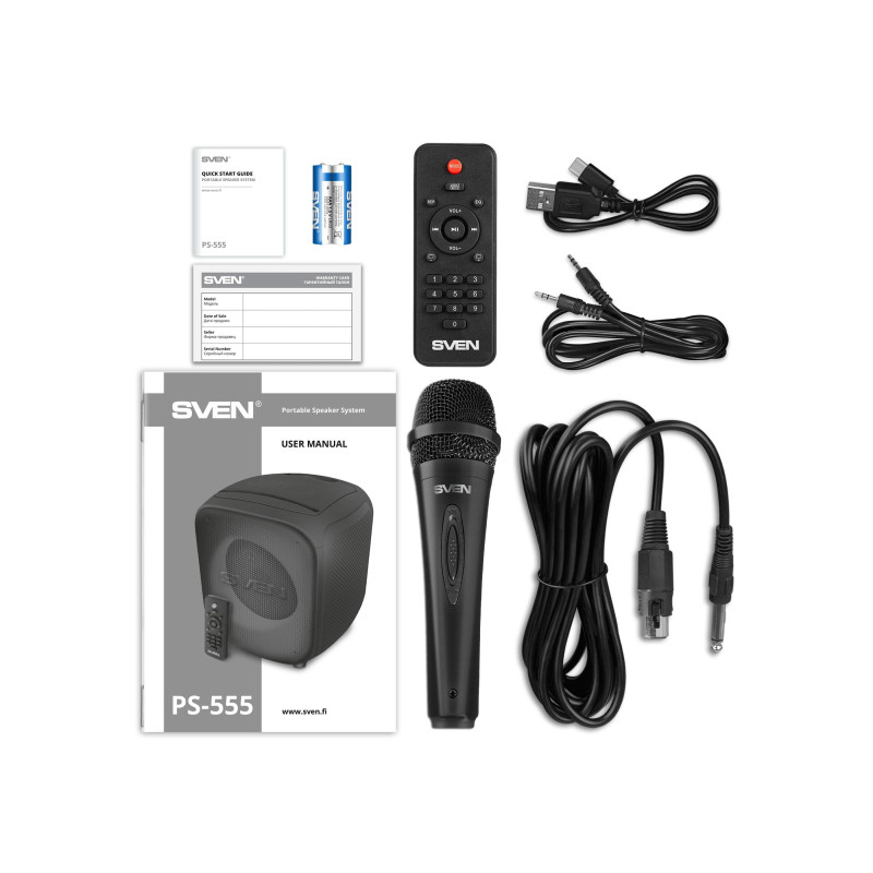 Портативная колонка Sven PS-555 Black