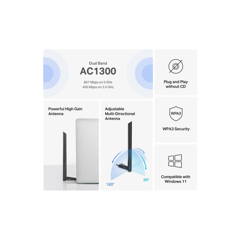 Сетевая карта Mercusys MA30H AC1300