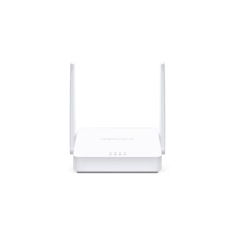 MERCUSYS MW301R N300 Wireless Router, 300Mbps on 2.4GHz, 802.11n/b/g, 1 WAN + 4 LAN, 2 fixed antennas