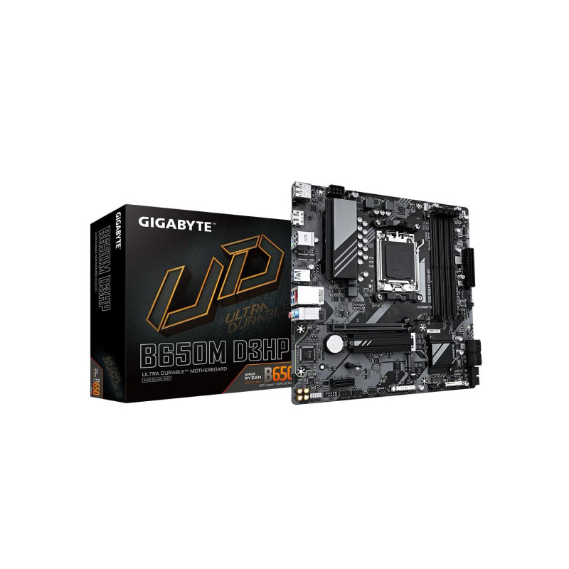GIGABYTE B650M D3HP, Socket AM5, 9Phases, AMD B850, Dual 4xDDR5-8200, APU AMD graphics, 1xHDMI, 2xDP, 2xPCIe5.0 X16