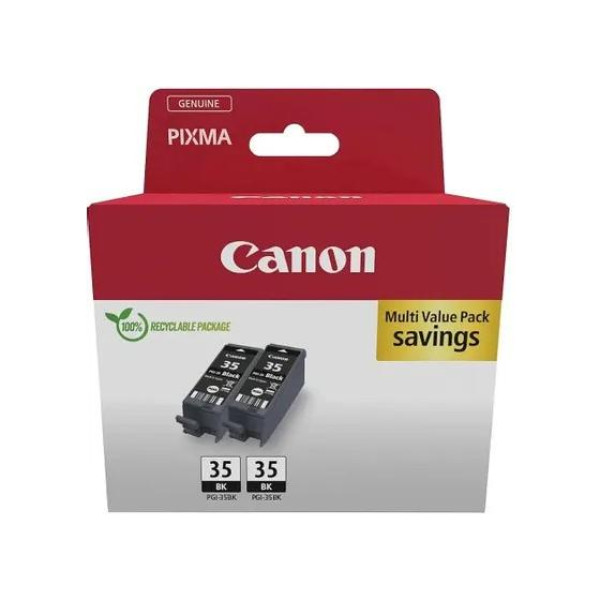 Чернильный картридж Canon PGI-35 (1509B029), чёрный, двойной, 2 шт., 9,3 мл, для TR150