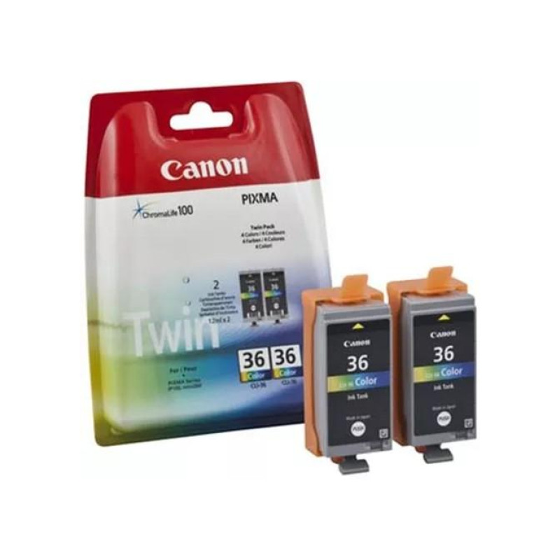 Ink Cartridge Canon CLI-36 Twin Pack (1511B025), color (c.m.y), 12ml, 2 pcs. for TR150, mini 260