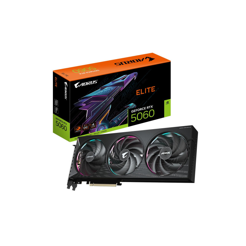 Видеокарта Gigabyte GeForce RTX 5060 Aorus Elite 8G