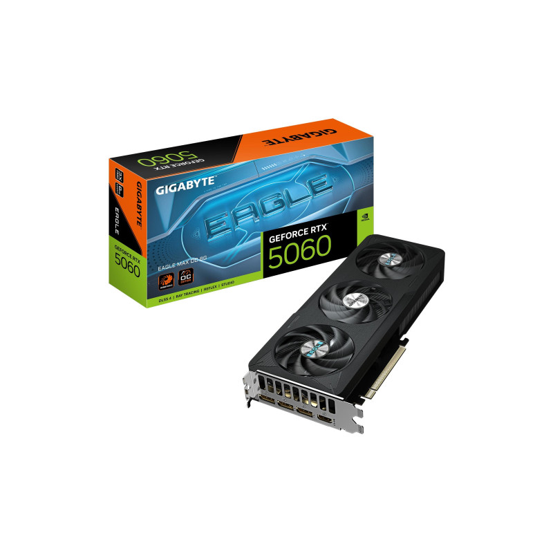 Placa Video Gigabyte GeForce RTX 5060 Eagle Max OC 8G