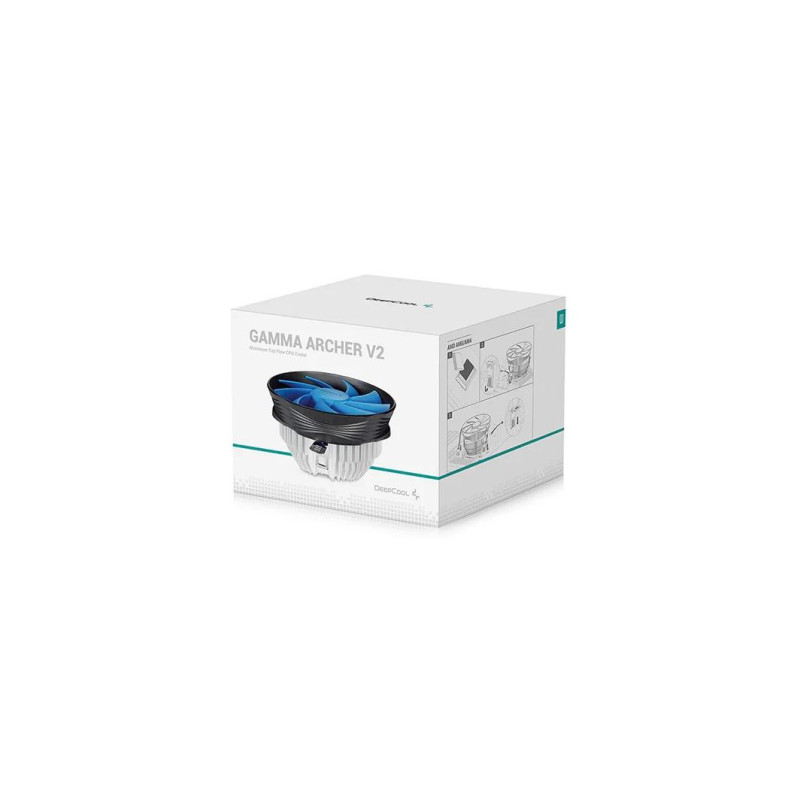 Кулер DEEPCOOL "GAMMA ARCHER V2", сокет LGA1851/1700/1200/115x и AM5/AM4, до 95 Вт, 120х120х25 мм, 1600 об/мин±