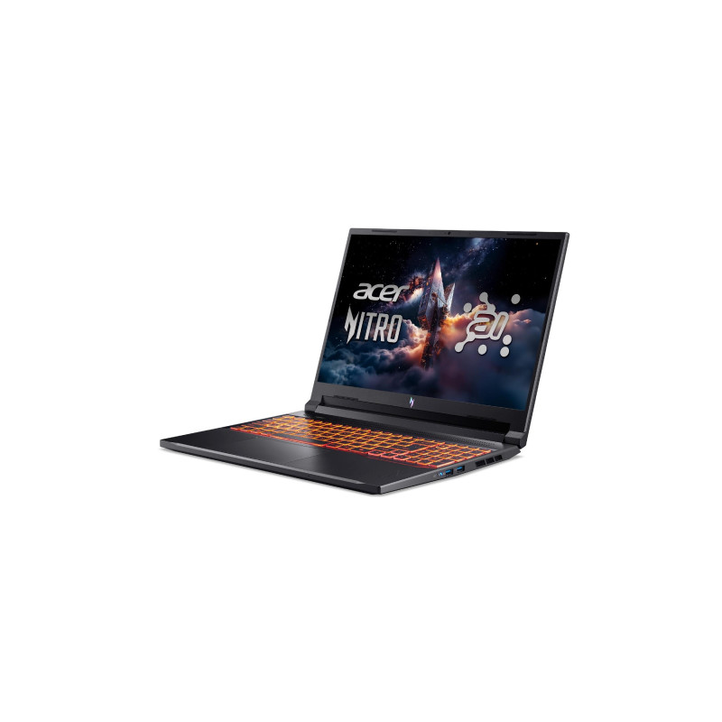 ACER Nitro V 16 AI ANV16-42 Obsidian Black 16" IPS WUXGA 180 Гц (AMD Ryzen 5 240 AI 6xCore 4,3–5,0 ГГц, 16 ГБ оперативной памяти DDR5)