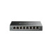 TP-LINK TL-SG108E  5-port Gigabit Easy Smart Switch, Black, 8 10/100/1000M RJ45 ports, Steel case, QoS, IGMP 