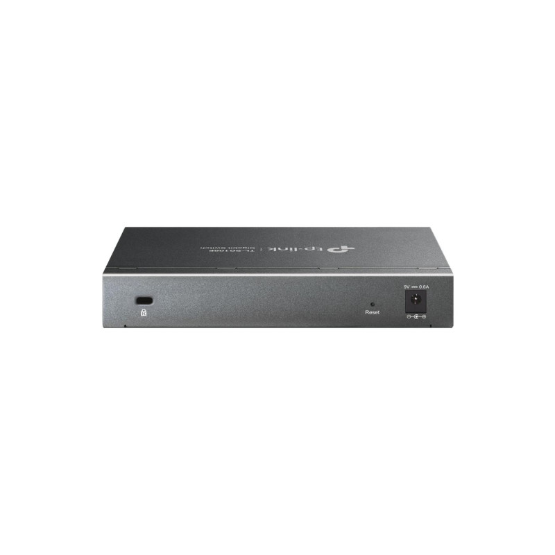 TP-LINK TL-SG108E 5-port Gigabit Easy Smart Switch, Black, 8 10/100/1000M RJ45 ports, Steel case, QoS, IGMP
