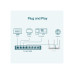 TP-LINK TL-SG108E 5-port Gigabit Easy Smart Switch, Black, 8 10/100/1000M RJ45 ports, Steel case, QoS, IGMP