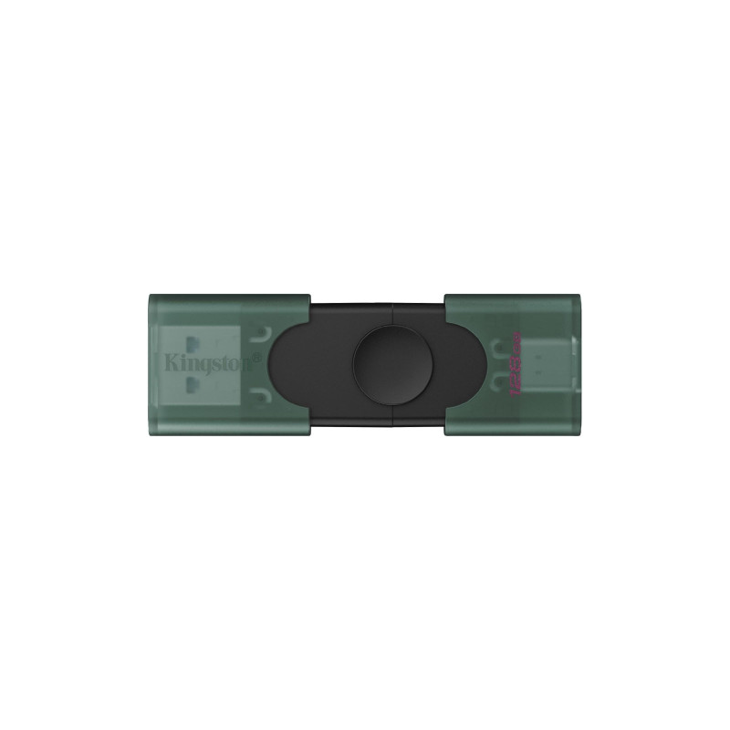 128GB USB3.2  Kingston DataTraveler Duo, Teal, USB-C OTG + USB-A, Ultra-small (Read 150 MByte/s, Write 30 MByte/s