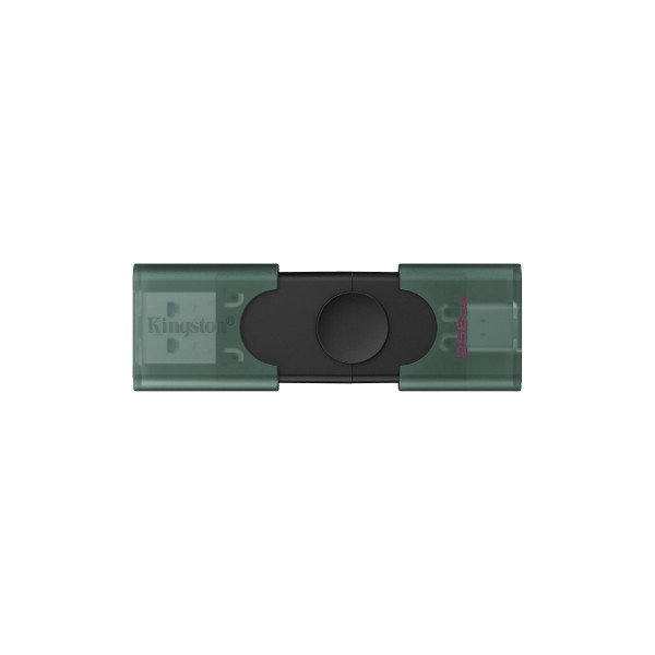 USB Stick 256GB Kingston DataTravaler Duo, Black/Transparent Green