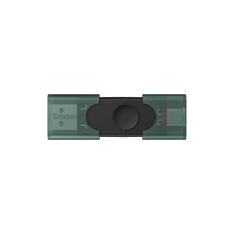 256GB USB3.2  Kingston DataTraveler Duo, Teal, USB-C OTG + USB-A, Ultra-small (Read 150 MByte/s, Write 30 MByte/s
