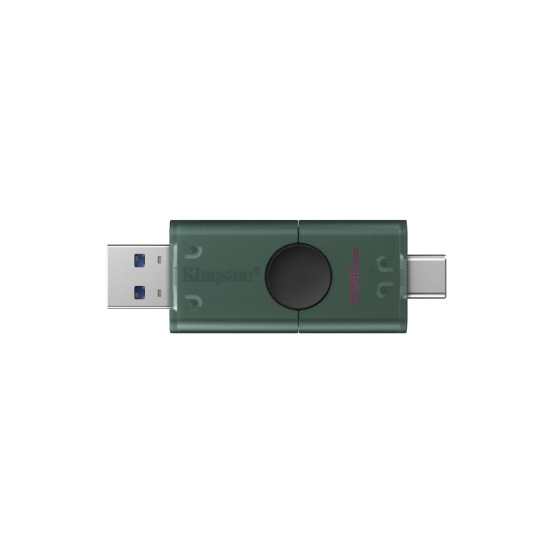 256GB USB3.2 Kingston DataTraveler Duo, Teal, USB-C OTG + USB-A, Ultra-small (Read 150 MByte/s, Write 30 MByte/s