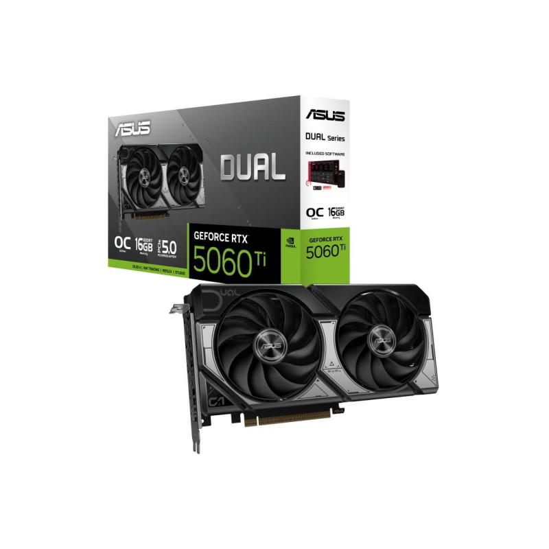 Видеокарта Asus Dual GeForce RTX 5060 Ti OC Edition