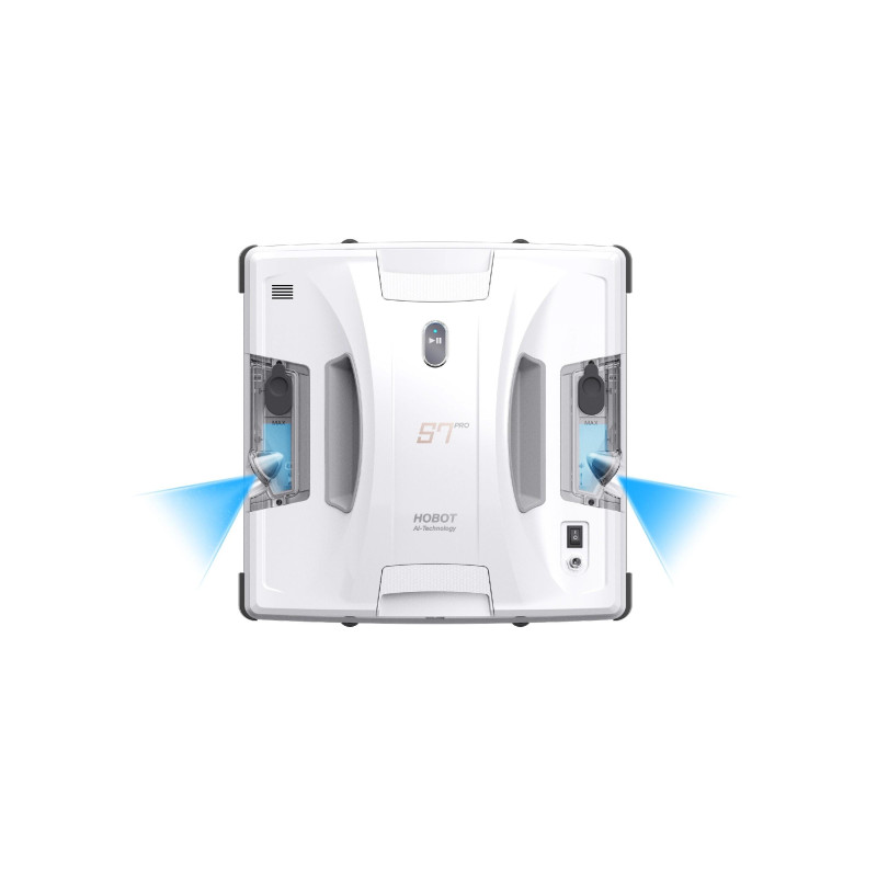 HOBOT Window Cleaning Robot  S7 Pro, Dual Mop Polish, Dual Ultrasonic Water Spray, AI Smart Route Plan for Through 