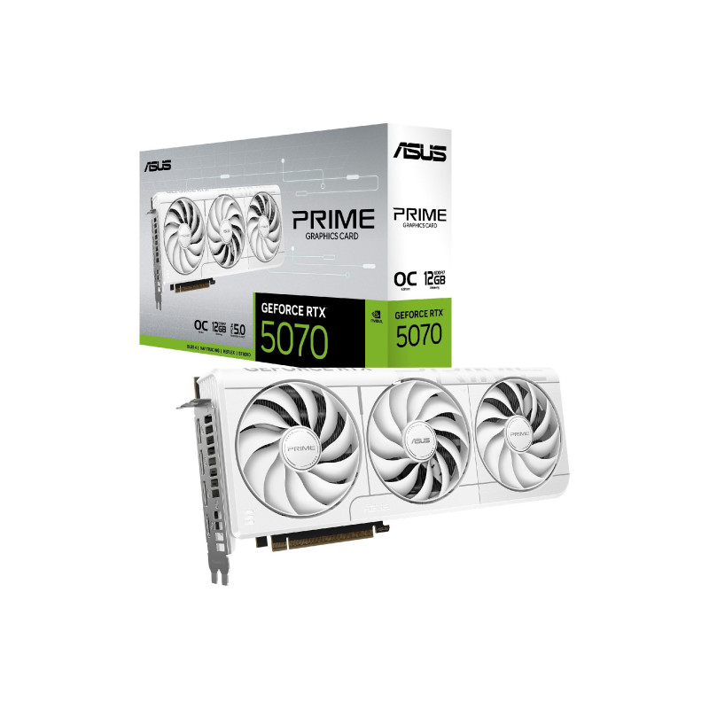 Placa Video Asus Prime GeForce RTX 5070 White OC Edition