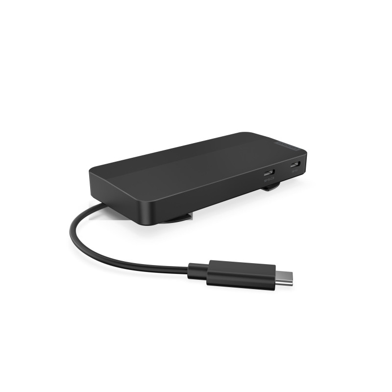 Lenovo USB-C Dual Display Travel Dock w/o Adapter, 1 x USB-A 10 Gbps, 2 x USB-C 10 Gbps, 1 x LAN, 1 x HDMI, 1 x DP