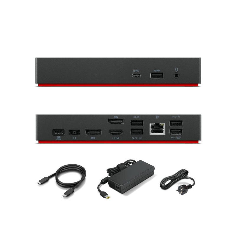 Lenovo ThinkPad Universal USB-C Dock - 1xHDMI, 2xDP,1xUSB-C 3.2 G2, 2xUSB-A 2.0, 3xUSB-A 3.2 G2, up to 2x3840x2160