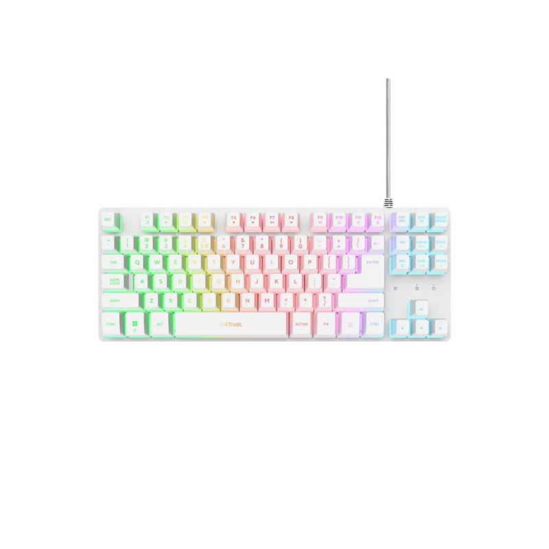 Trust GXT 833W Thado TKL, белый