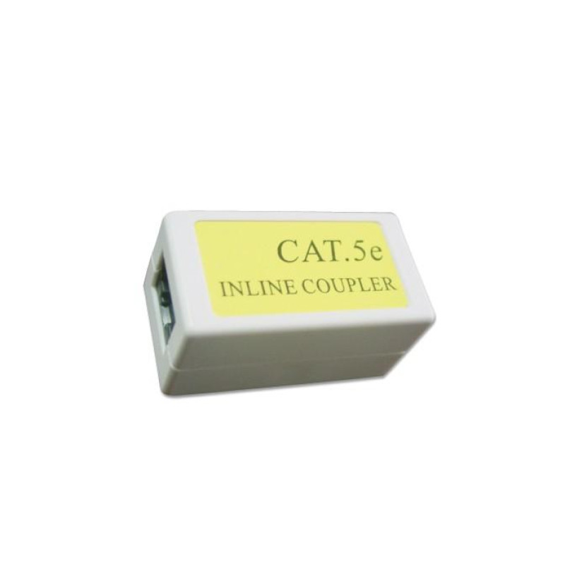 Соединитель LAN 8P8C, разъемы RJ-45F - RJ-45F, совместимый с категорией 5E, белый