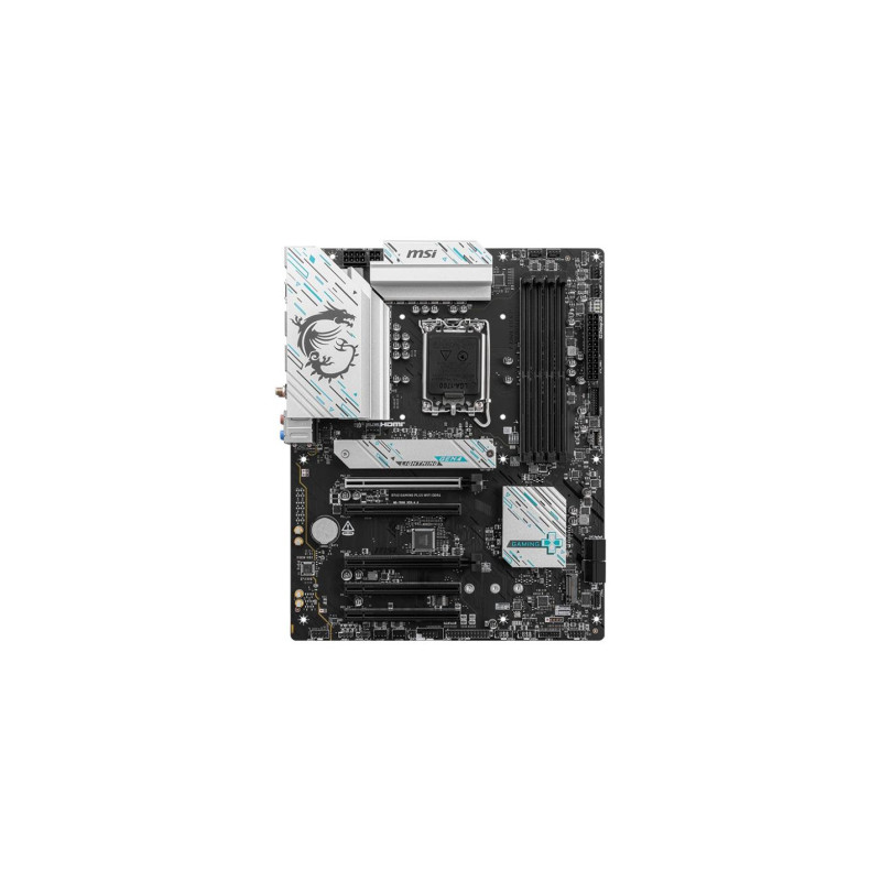 MSI B760 GAMING PLUS WIFI DDR4, Socket 1700, Intel® B760 (процессор 14/13/12-го поколения), 14 фаз, графический процессор, HDMI, DP,