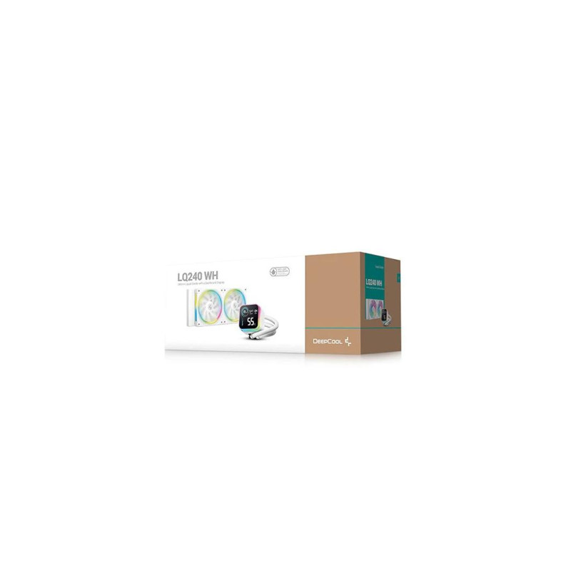 DEEPCOOL Liquid Cooler ”LQ240 WH”, 240mm radiator, Anti-Leak Technology, LGA1851/1700/1200/115x & AM5/AM4, up