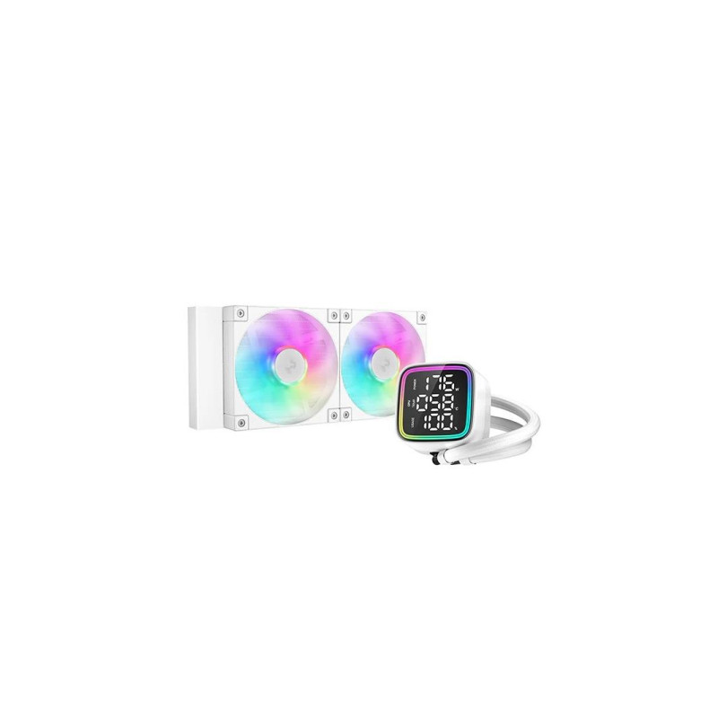Система жидкостного охлаждения DEEPCOOL "LD240 WH", радиатор 240 мм, технология Anti-Leak, LGA1851/1700/1200/115x и AM5/AM4, и выше