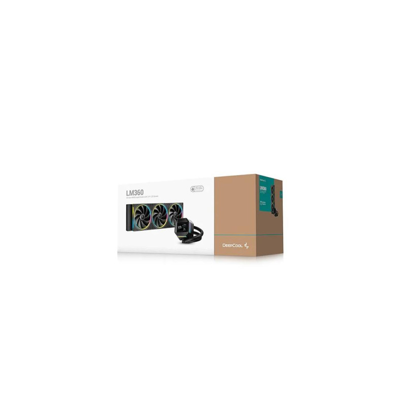 Система жидкостного охлаждения DEEPCOOL "LM360", радиатор 360 мм, технология Anti-Leak, сокет LGA1851/1700/1200/115x и AM5/AM4
