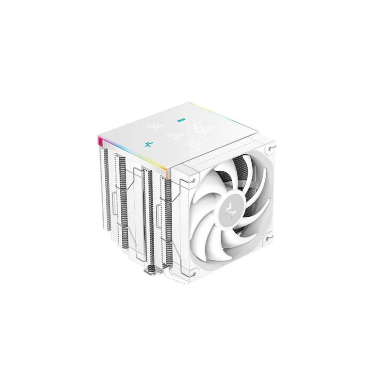 Кулер DEEPCOOL "AK620 DIGITAL PRO WH", сокет LGA2066/2011/1851/1700/1200/115x и AM5/AM4, до 260 Вт, двухканальный