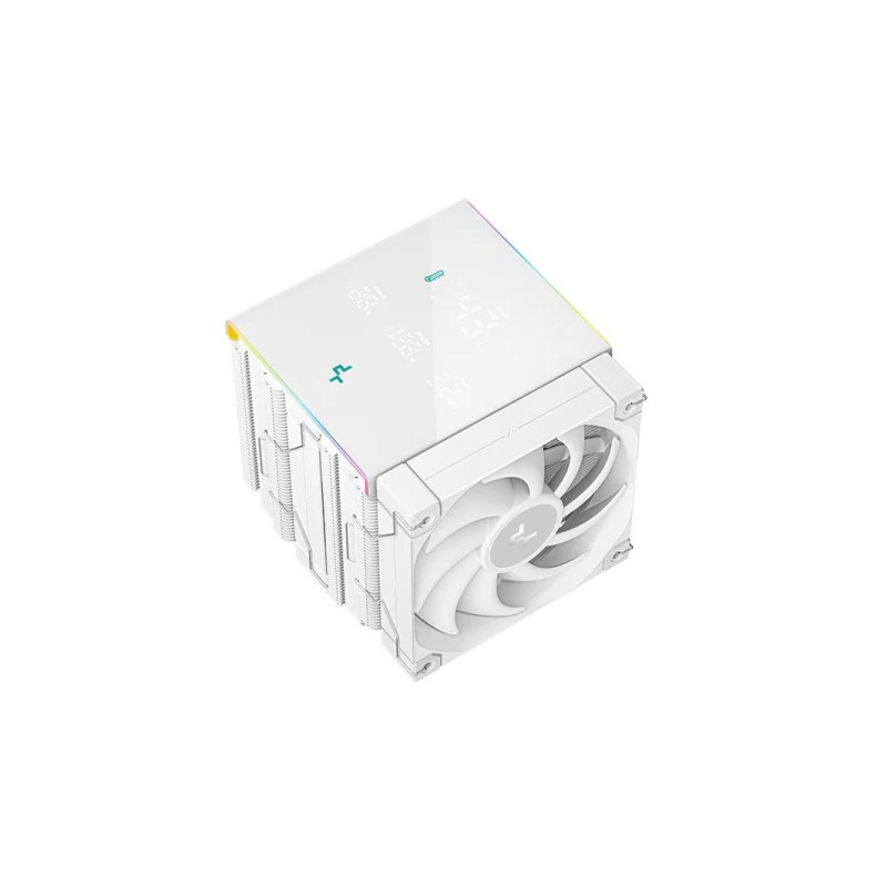 Кулер DEEPCOOL "AK620 DIGITAL PRO WH", сокет LGA2066/2011/1851/1700/1200/115x и AM5/AM4, до 260 Вт, двухканальный