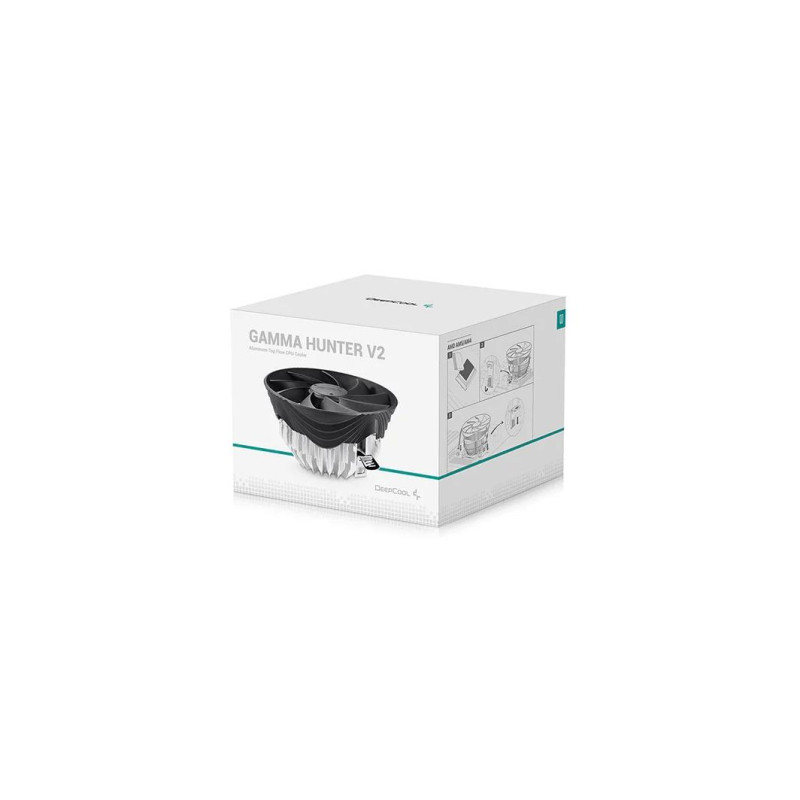 Кулер DEEPCOOL "GAMMA HUNTER V2", сокет LGA1851/1700/1200/115x и AM5/AM4, до 65 Вт, 120х120х25 мм, 1600 об/мин±