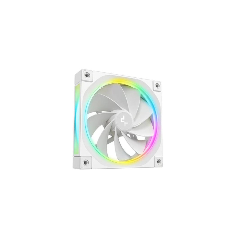 120-мм корпусный вентилятор - DEEPCOOL ”FL12R WH”, высокопроизводительный вентилятор REVERSE 120 мм с ARGB-подсветкой и ШИМ-управлением, 120 x 120 x 25 мм, 500–2150 об/мин ±10