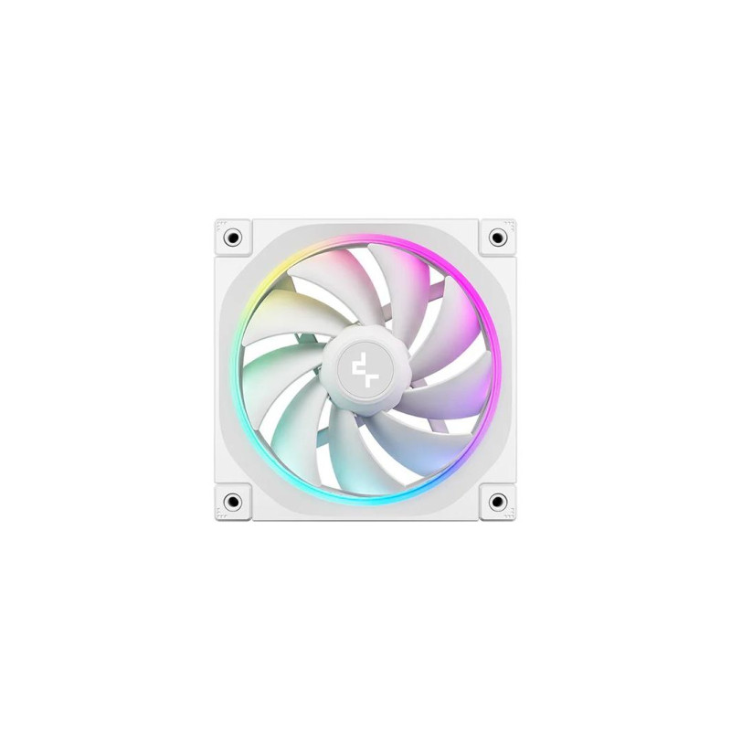 120mm Case Fan - DEEPCOOL ”FL12 WH”, High-Performance 120mm PWM fan, 120x120x25 mm, 500~2150 RPM±10%, 55CFM, <