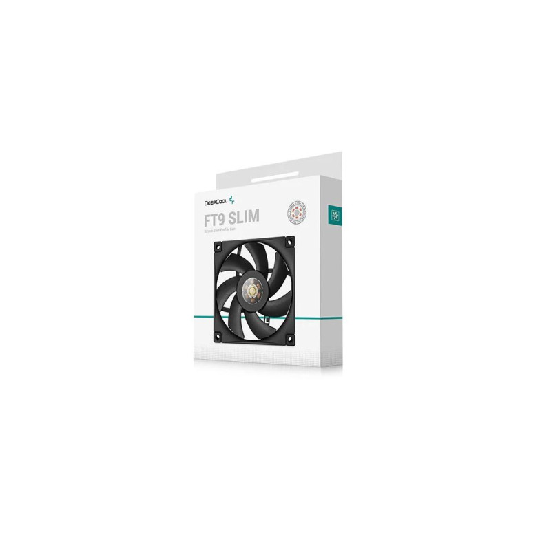 92mm Case Fan - DEEPCOOL ”FT9 SLIM”, High-performance 92mm thin-profile PWM fan, 92x92x15 mm, 500~2950 RPM±10%, 31.