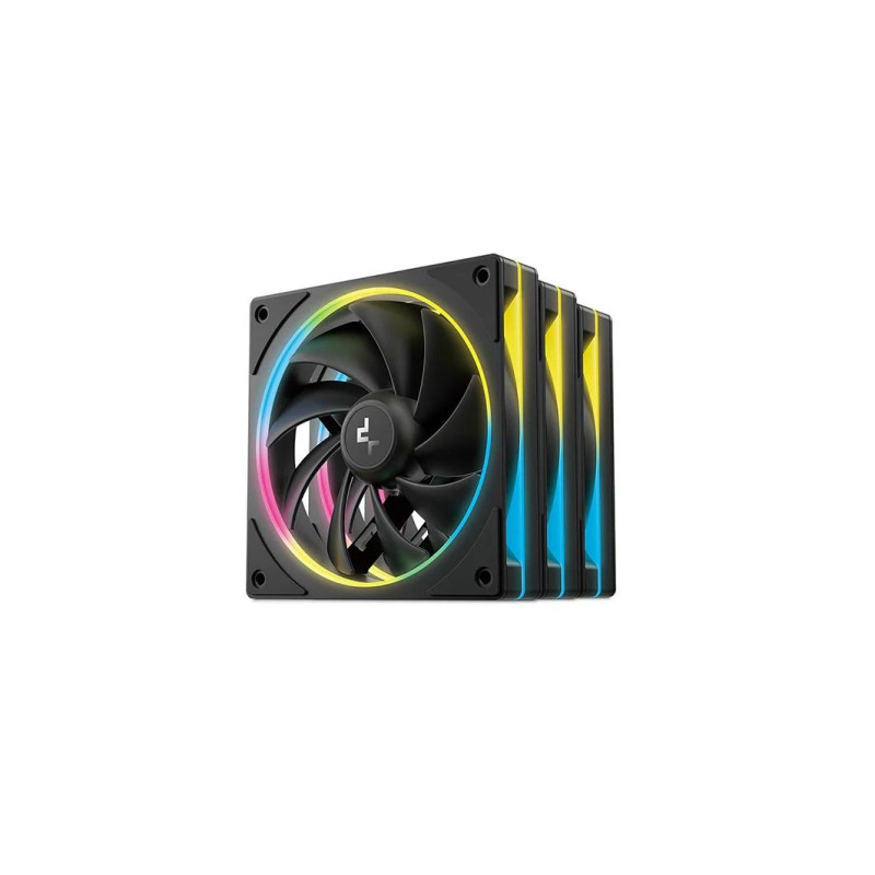 120-мм корпусный вентилятор - DEEPCOOL ”FL12 SE 3-IN-1”, 3x 120-мм вентилятора ARGB PWM, 120 x 120 x 25 мм, 400~1900 об/мин ±10%, 50,74 CFM, <