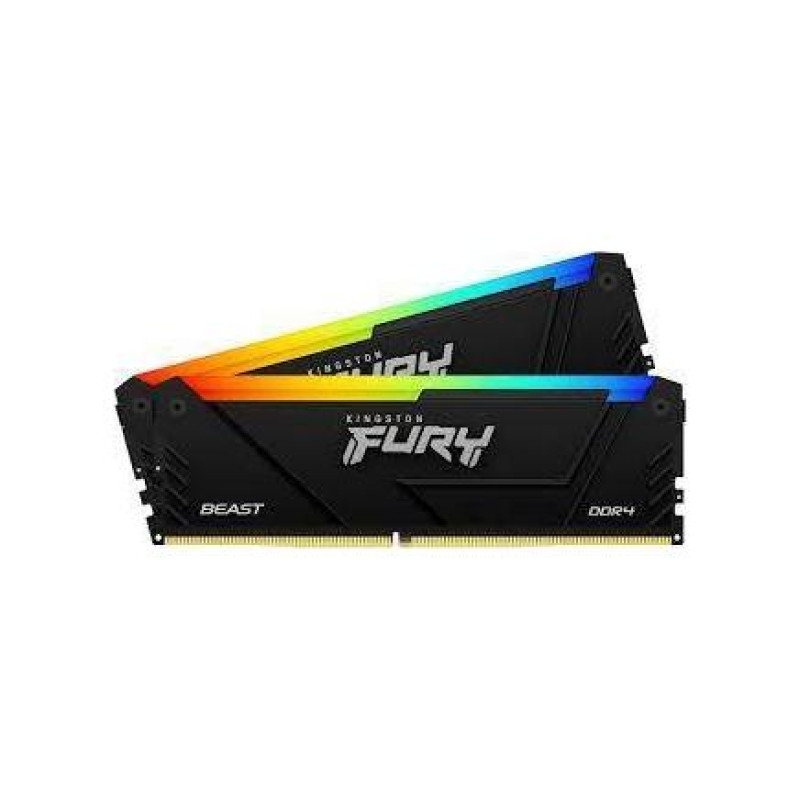 Оперативная память 32GB (Kit of 2x16GB) DDR4-3200 Kingston Fury Beast DDR4 RGB
