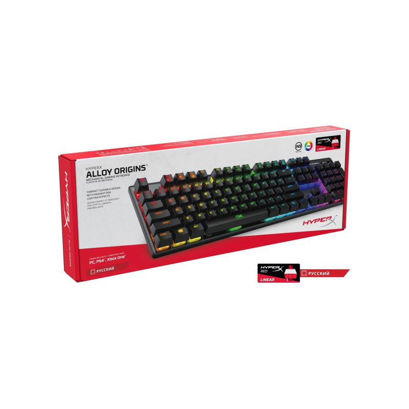 HyperX Alloy Origins RGB, Negru