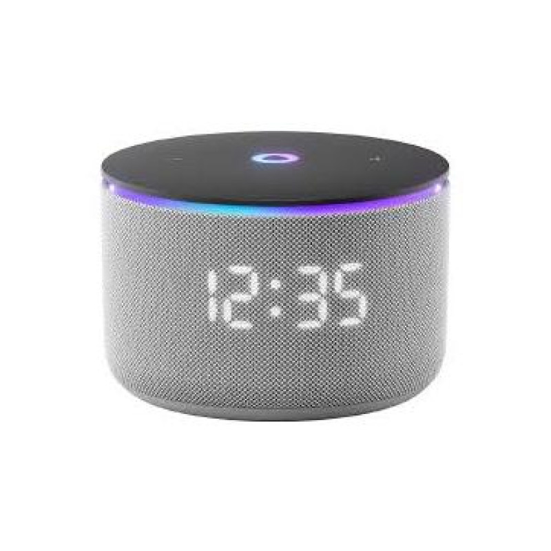 Smart Speaker (YNDX-00059GRY)  Yandex Station MINI 3 Pro with Alisa, Grey, LED Display, Smart Home Control Center, 