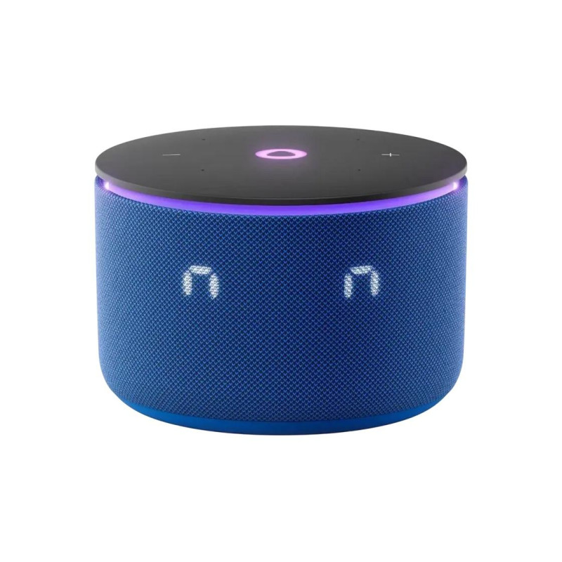 Smart Speaker (YNDX-00059BLU) Yandex Station MINI 3 Pro with Alisa, Blue, LED Display, Smart Home Control Center,