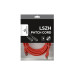 Patch Cord Cat.6A S/FTP Low Smoke Zero Halogen (LSZH) Gembird, Red