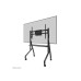 TV Floor stand with caster wheels for 55-86” - Neomounts, Mobile, max 76 kg, VESA 100x100-900x600, manual h 106-136