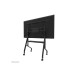 TV Floor stand with caster wheels for 55-86” - Neomounts, Mobile, max 76 kg, VESA 100x100-900x600, manual h 106-136