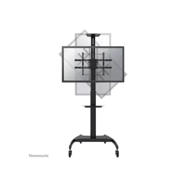 TV Floor stand with caster wheels for 37-70” - Neomounts, Mobile, max 50 kg, VESA 200x200-600x400, 90° rotatable, h