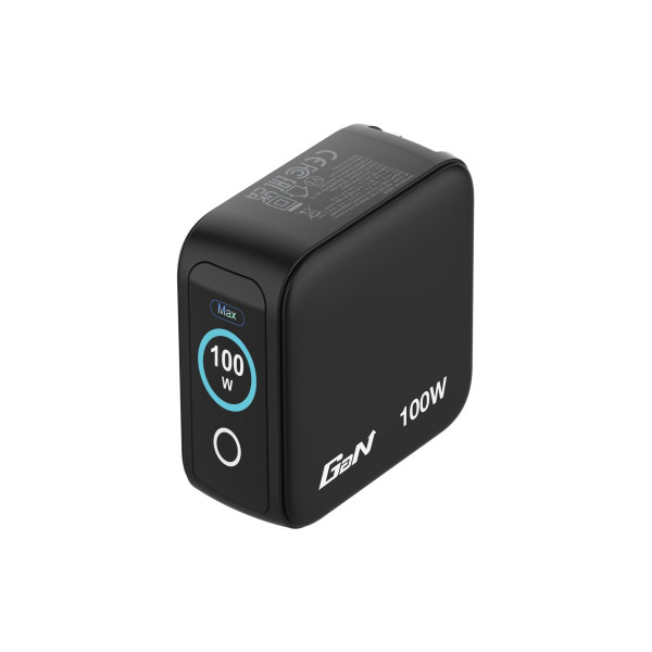 Incarcator Verbatim Mini GaN Charger with Display 100W, Black